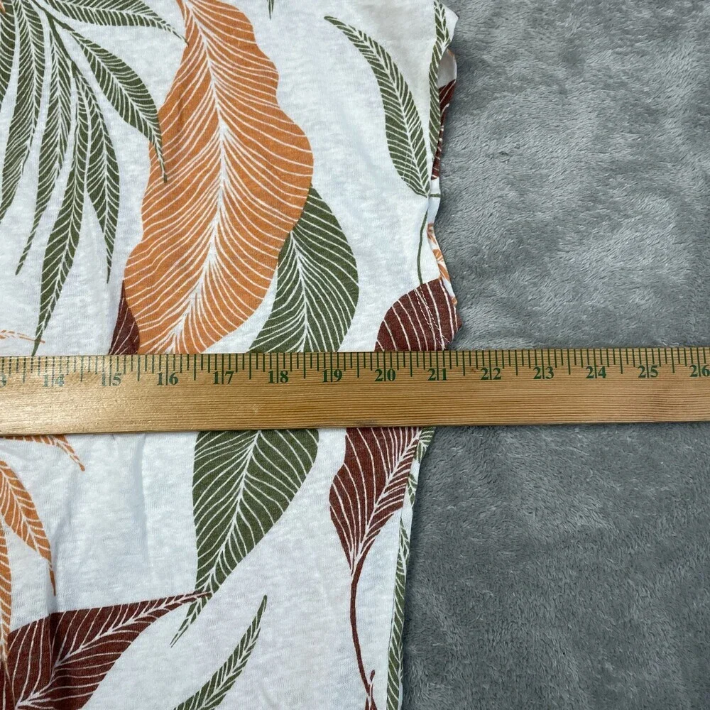 Orvis New Blouse Women's Size L Linen Blend Multicolor a2003 - Picture 4 of 7